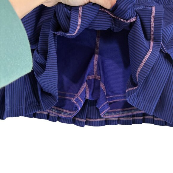 Athleta Purple Striped Good Match Tennis Skort Women's Size Small - Picture 3 of 6